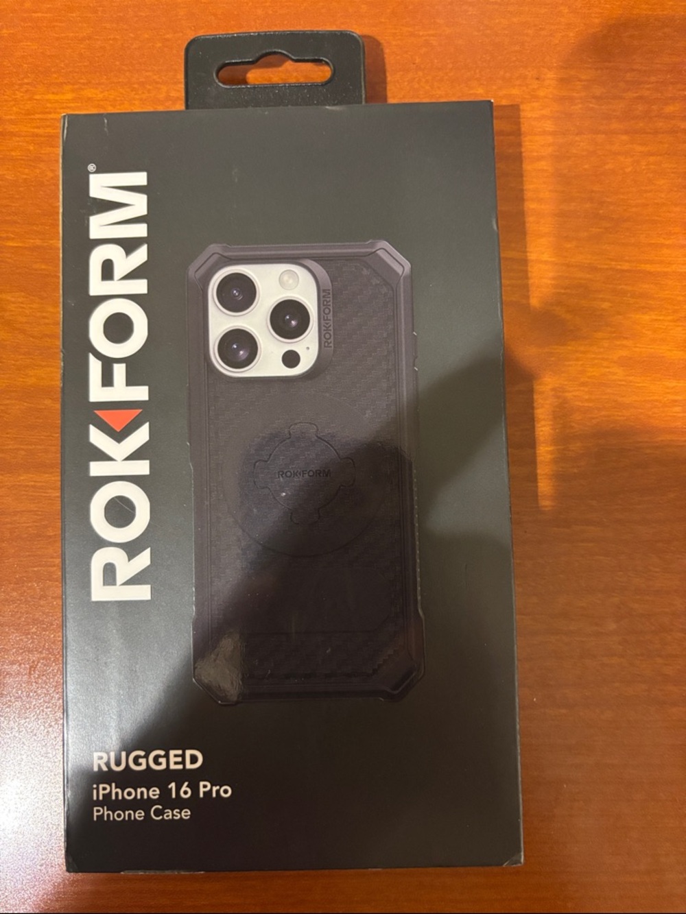 Rugged iPhone 16 Pro Case - Black